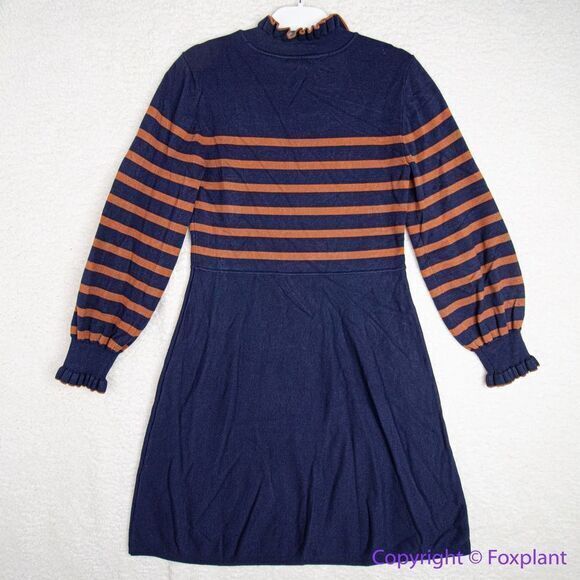 Eliza J Women's Stripped High Neck Knit Dress, L - Picture 11 of 16